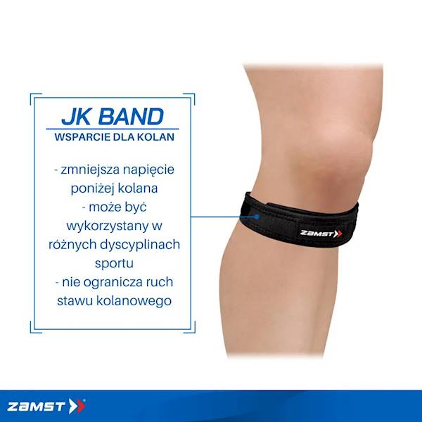 Stabilizator kolana (opaska) ZAMST JK BAND KNEE | Rozmiar: M