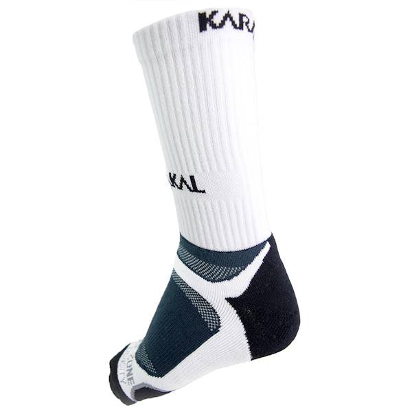 Skarpety Karakal X4+ Mid Calf Technical Socks White/Black 40-48