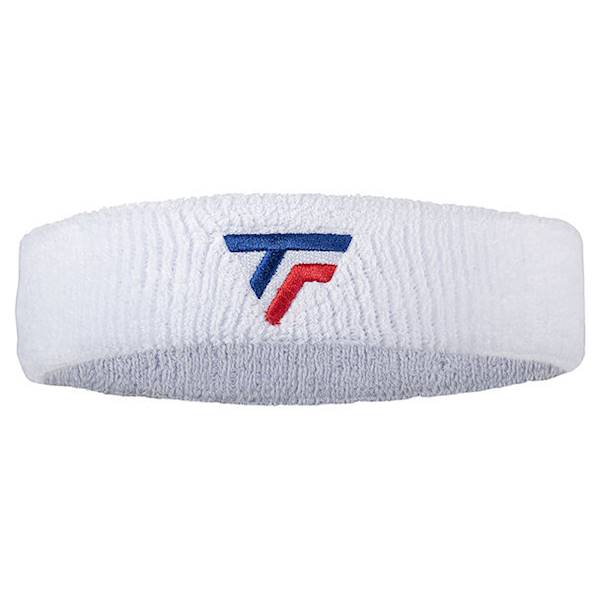 Frotka na glowę Tecnifibre Headband New Logo White