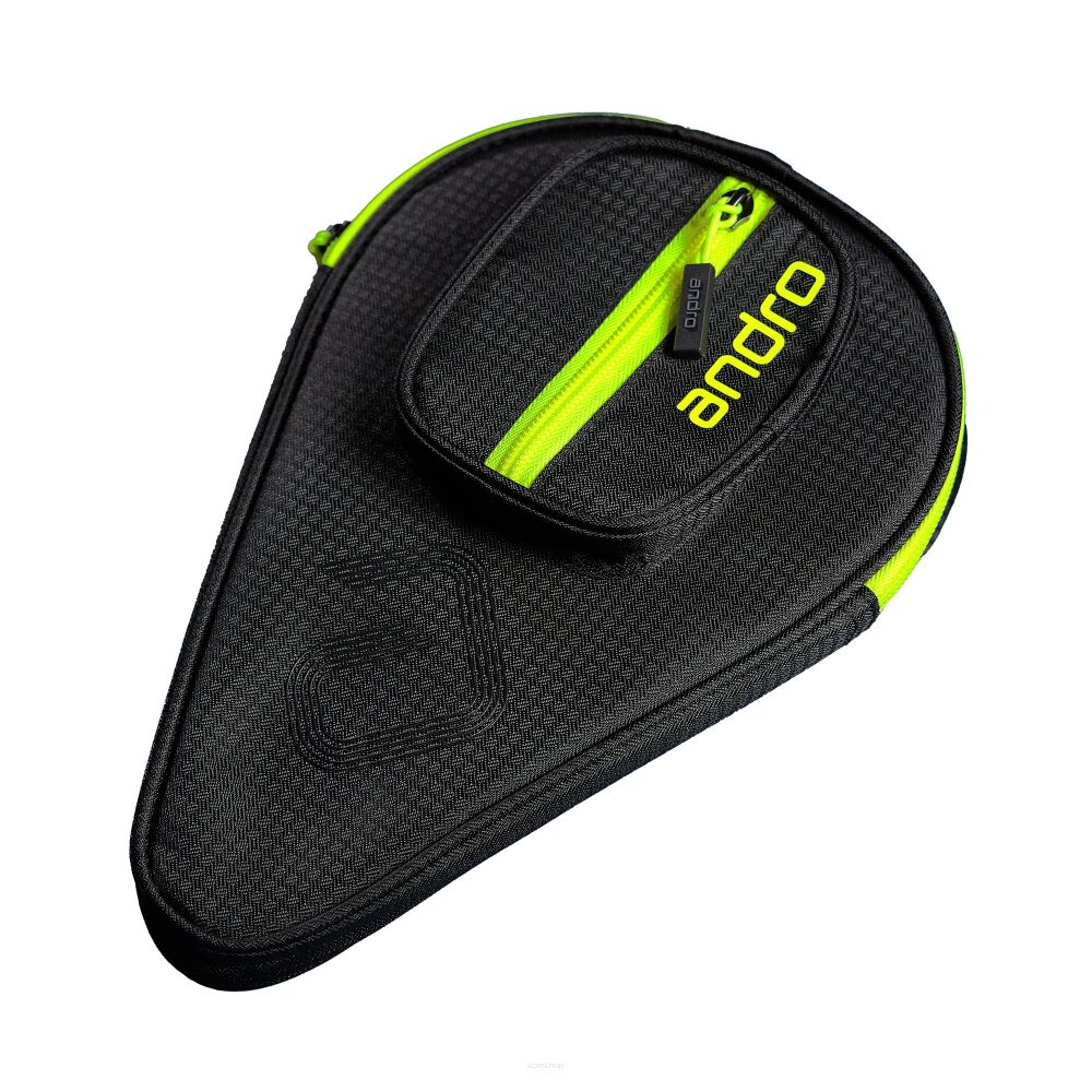 Pokrowiec na Rakietę do Tenisa Stołowego Andro Basic Moriva 2025 Czarny/Żółty