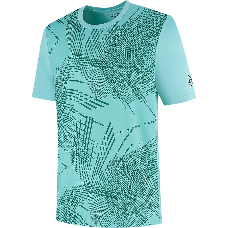 Koszulka Dunlop MEN GAME TEE 4 AQUA SKY/AVENTURINE GREEN | Rozmiar: L