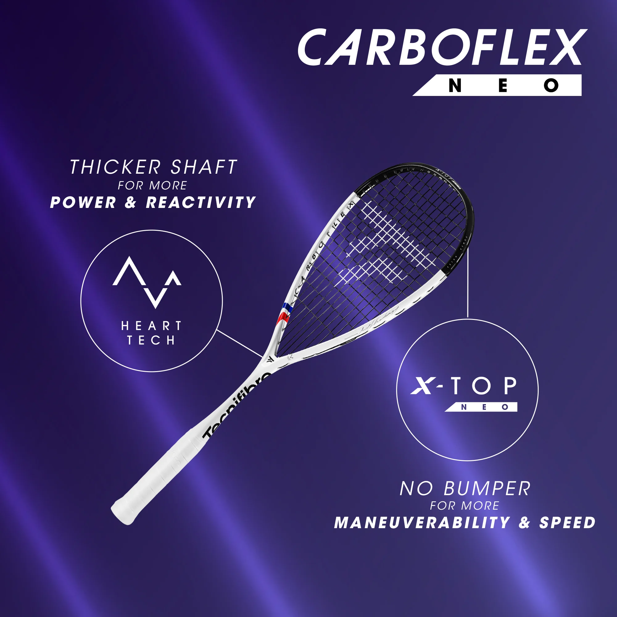 Rakieta do squasha Tecnifibre CARBOFLEX NEO 130 12CANEO130