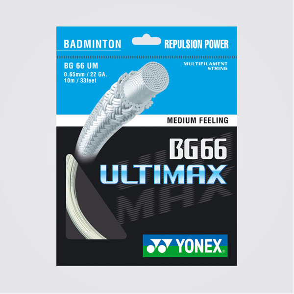 Naciąg badminton Yonex BG 66 Ultimax 0,65mm SET 10m | Kolor: Czerwony