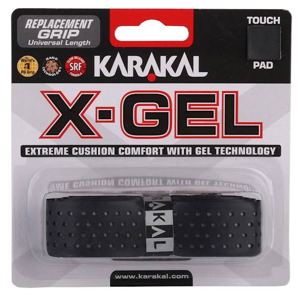 Owijka bazowa Karakal X-Gel Grip | Kolor: Czarny