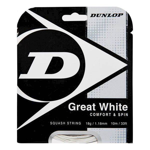 Naciąg do squasha Dunlop Biomimetic Great White SET 10m
