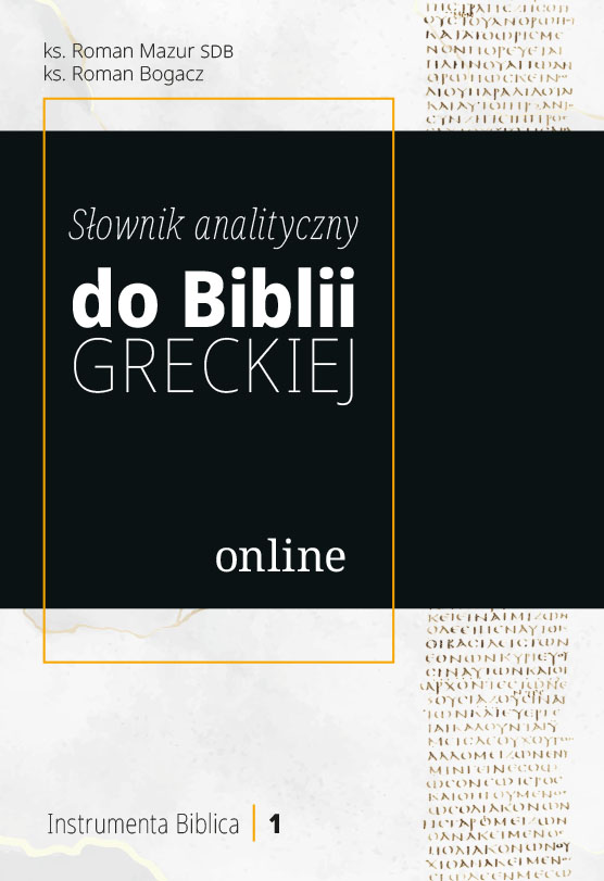 Słownik analityczny do Biblii greckiej, wyd. 2 • wersja online
