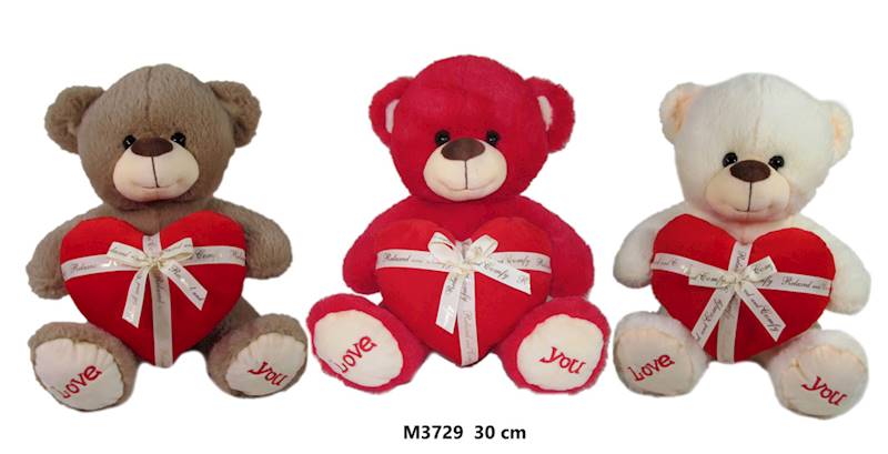 Miś z sercem 15cm