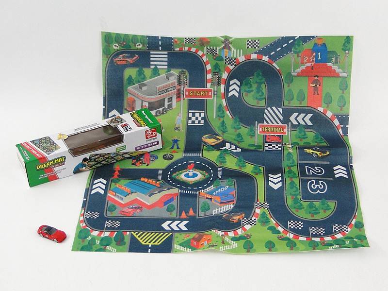 Zestaw mata z ulicą + auto