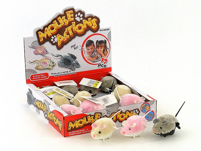 Mysz nakręcana  - kpl.12szt  - 456679