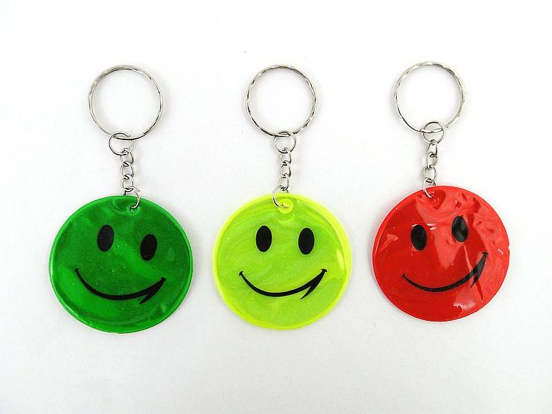 Brelok buźka odblaskowy 12szt.karta - 458444