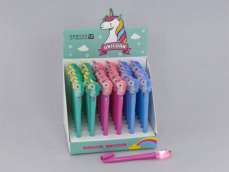 Długopis jednorożec ze światłem - 500150