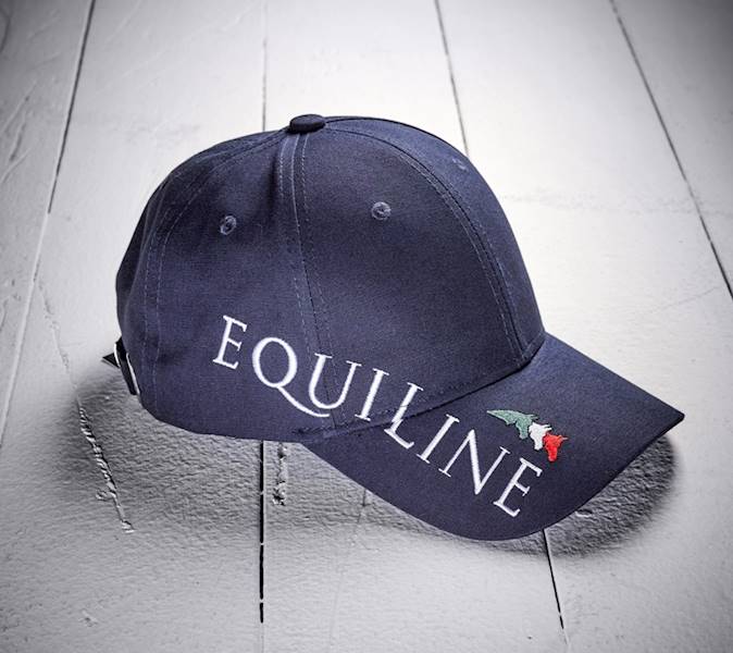 Czapka daszek Equiline Logo biała