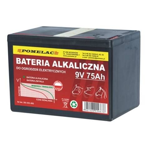 Past/ Bateria alkaiczna 9V/75Ah