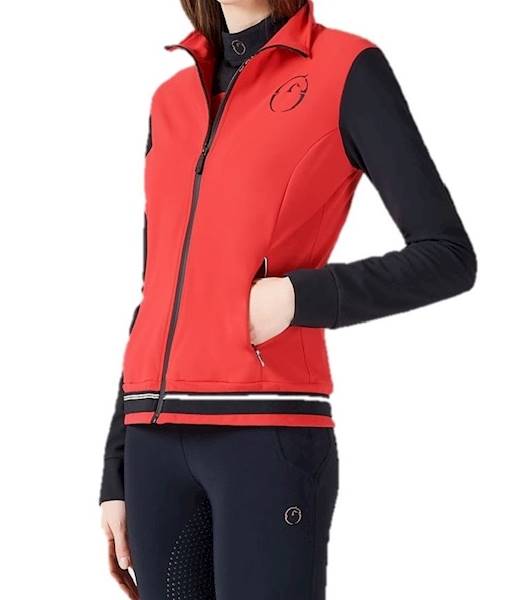 Bluza S czerwona Olimpia softshell Vestrum