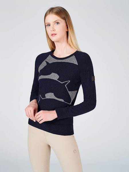 Sweter damski Bourges Vestrum granatowy
