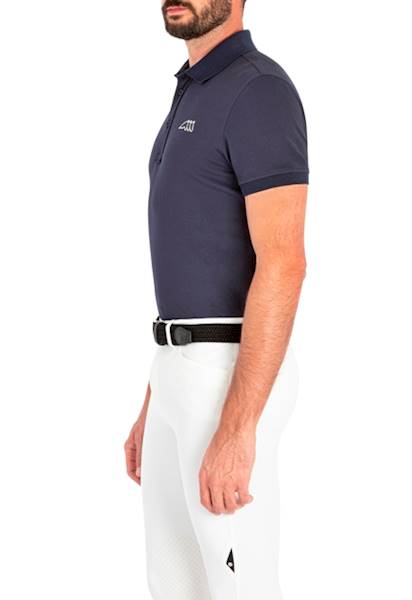 T-shirt polo M.L granat Cersec Logo Equiline
