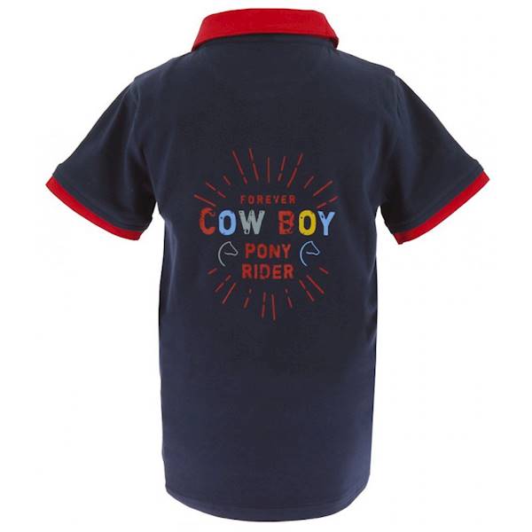 T-shirt 140 polo granat Cowboy W20