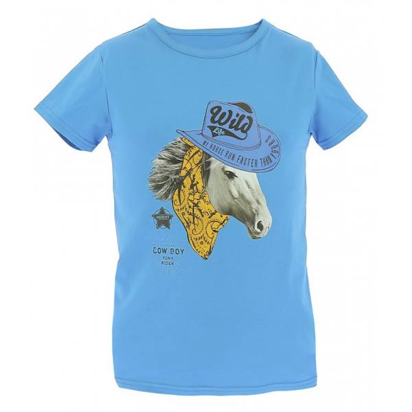 T-shirt 128 niebieski Cowboy W20