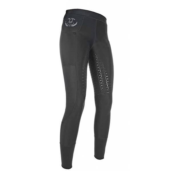 Bryczesy 40/42 p/l silikon czarne Mesh