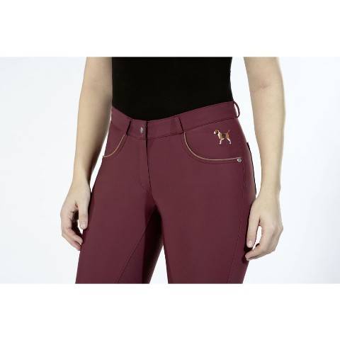 Bryczesy 40 p/l bordowe Beagle HKM W 21
