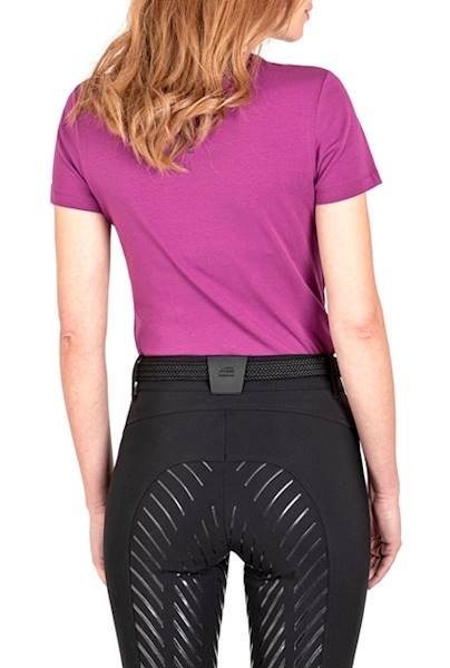 T-shirt L fiolet Cleoc Equiline S22