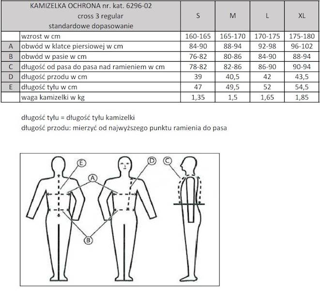 Kamizelka ochr. XL Komperdell Cross