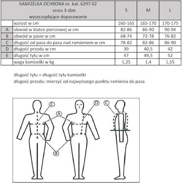 Kamizelka ochr. L slim Komperdell Cross