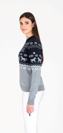 Sweter XS szary Nitan Equiline CH22