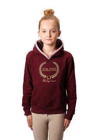 Bluza 152-158 bordo Hoodie Joline