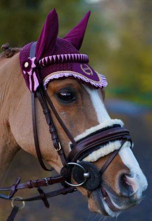 Nauszniki pony bordo Joline