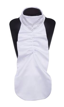 Plastron Queen M srebrny