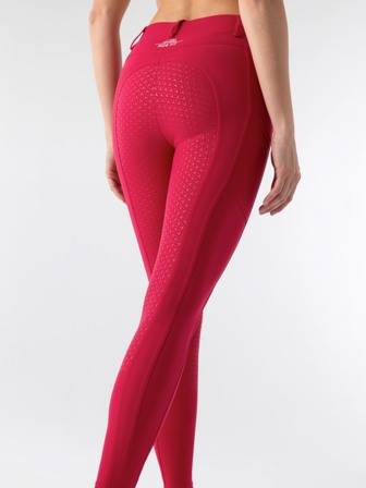 Bryczesy 36 p/l czerwone legginsy Calref Equiline