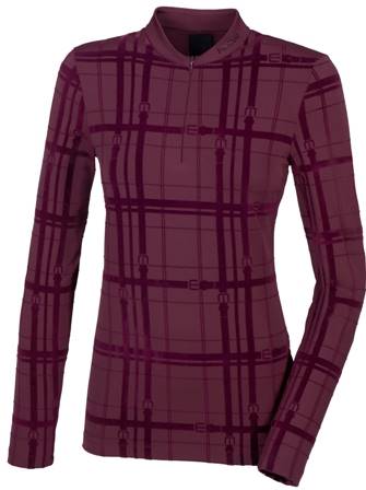 Bluzka damska Zip Pikeur Selection bordowa W23