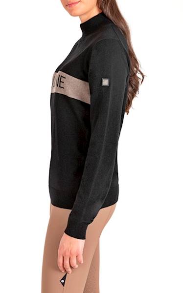 Sweter M czarny Egrae Equiline W22