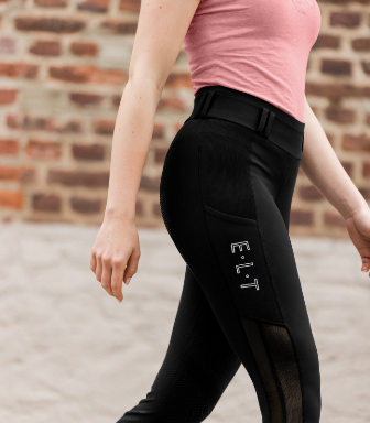 Bryczesy 34 p/l czarne Nina legginsy ELT