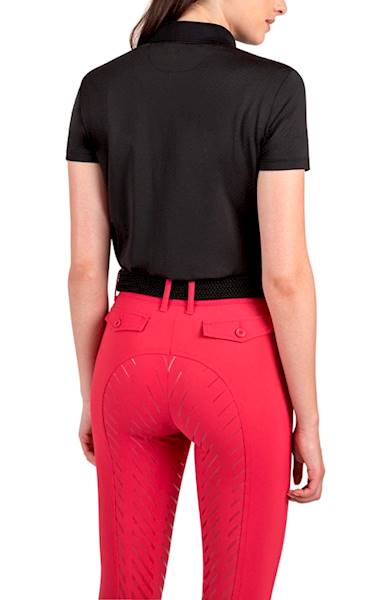 T-shirt polo XL czarny Carenc Equiline 