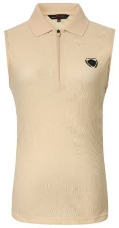 T-shirt M polo beż Top Covalliero S24