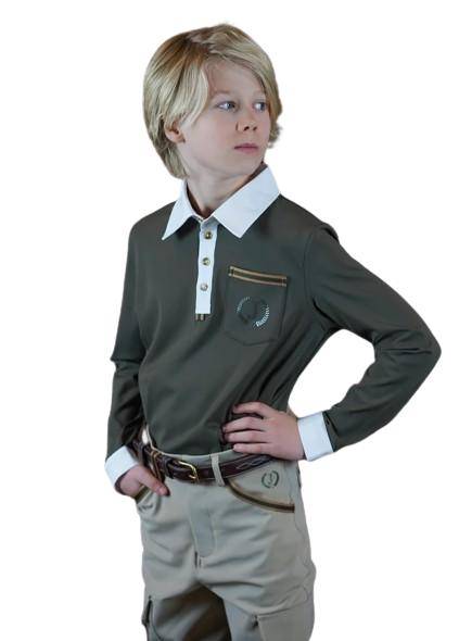 Koszula 152-158 D/R zielona boy Joline