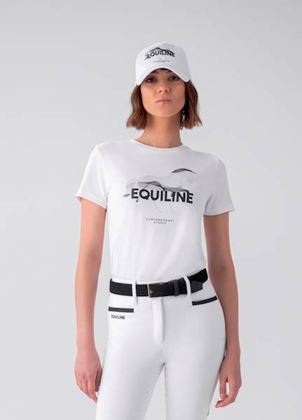 T-shirt damski Cubby Equiline biały