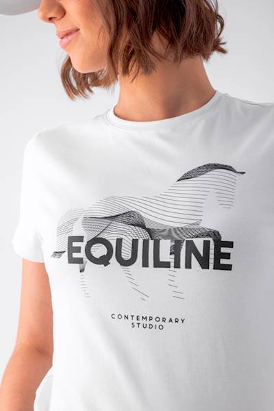 T-shirt M biały Cubby Equiline S24