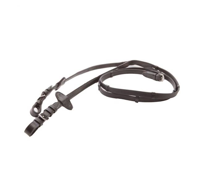 Wodze Biothane pony czarne kołeczki 16mm Kavalkade