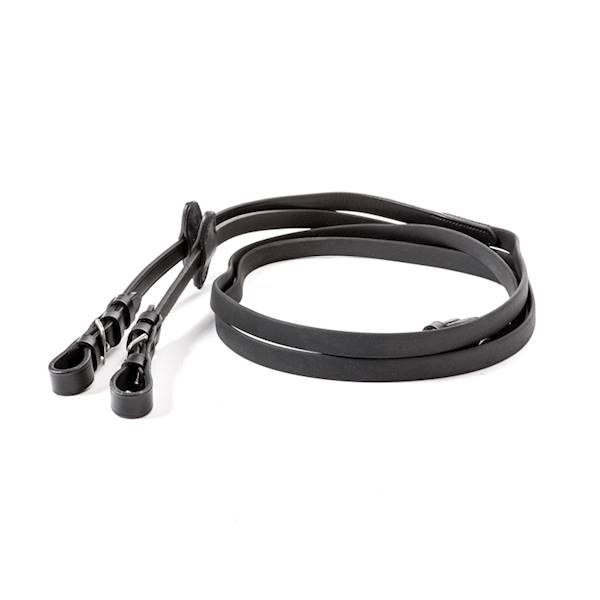 Wodze Biothane czarne gładkie 16mm Kavalkade