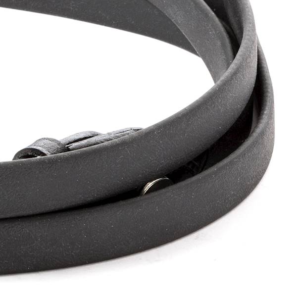 Wodze Biothane czarne gładkie 16mm Kavalkade