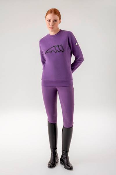 Bluza M fiolet Garzy Equiline W24