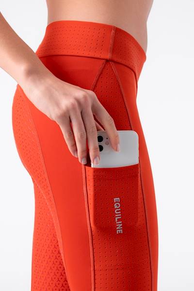 Bryczesy 36 p/l czerwone legginsy Engaref Equiline