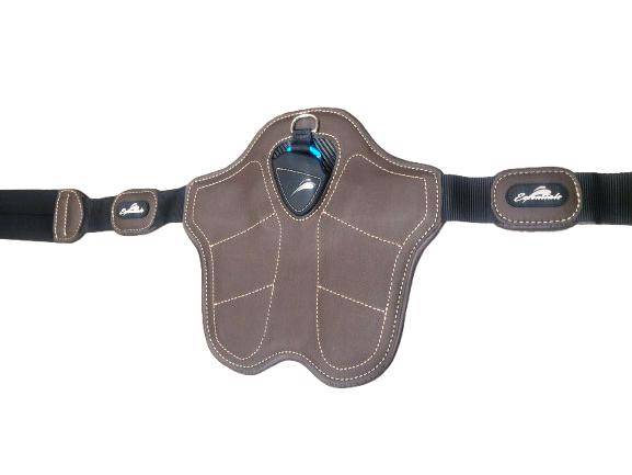 Popręg z fartuchem 125 czarny Skyride eQuick