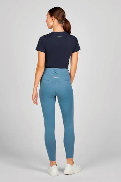Bryczesy 34 p/l niebieskie legginsy Eskadron S25