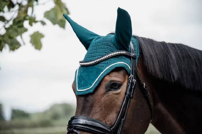Nauszniki pony szmaragd Velvet Wellington Kentucky