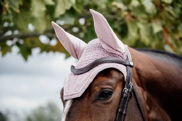 Nauszniki pony różowe Velvet Wellington Kentucky