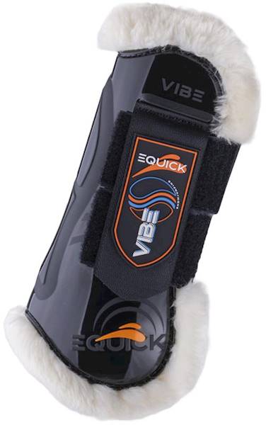 Ochran.Equick przód S czarne futro Velcro Vibe